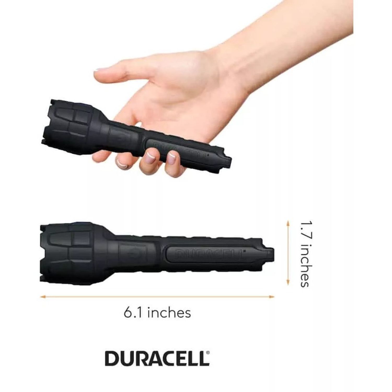 Rubber LED Flashlight by Duracell Inc. DUR8746DF80