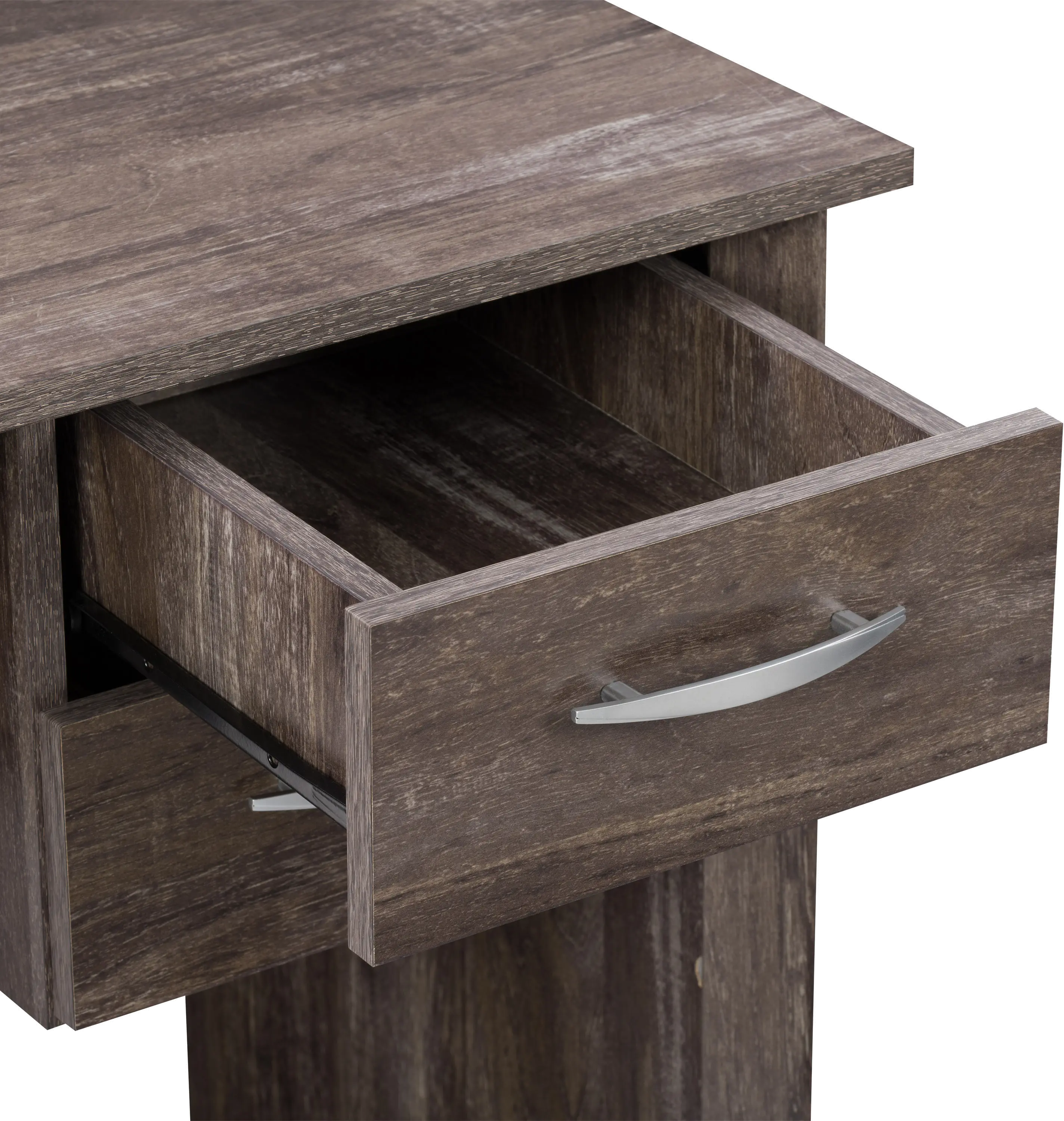 Kingston Contemporary Rustic Brown Two Drawer Desk