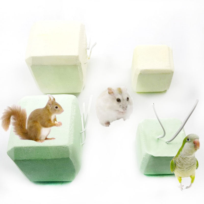 Rabbit Rat Hamster Cube Toy Teeth Grinding Stone Mineral Calcium