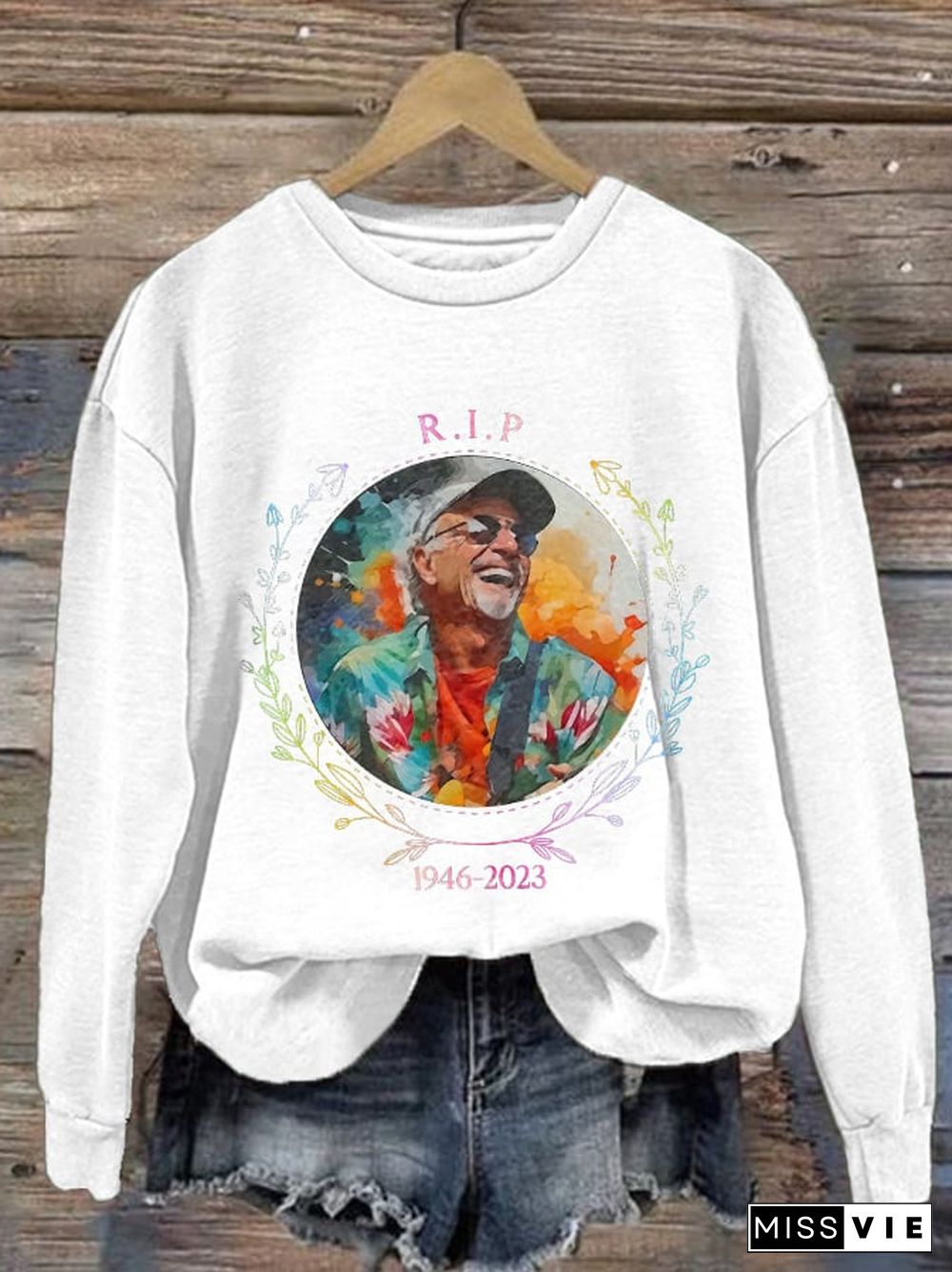 Memorial RIP Jimmy 1946-2023 Print Sweatshirt