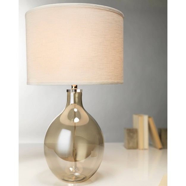 Juliette Glass Table Lamp Gray Splendor Home