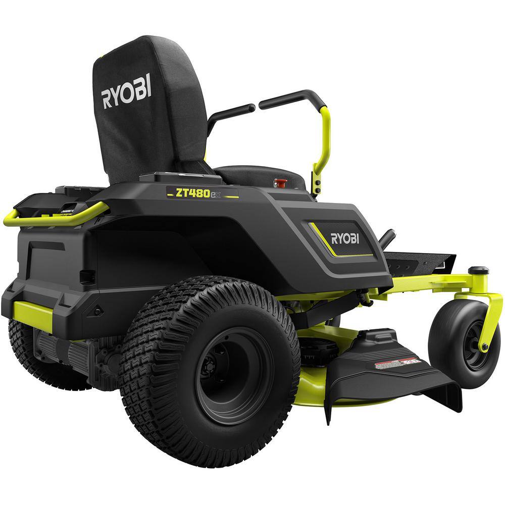 RYOBI 42 in. 100 Ah Battery Electric Riding Zero Turn Mower RY48ZTR100