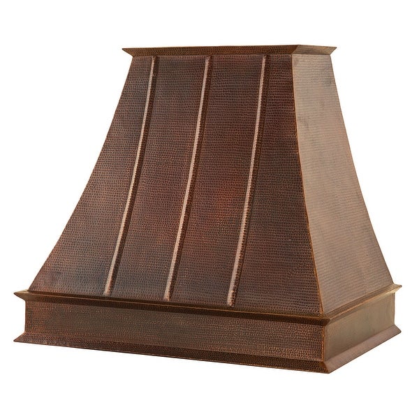 38 Inch 735 CFM Hammered Copper Wall Mounted Euro Range Hood with Screen Filters (HV-EURO38-C2036BP)