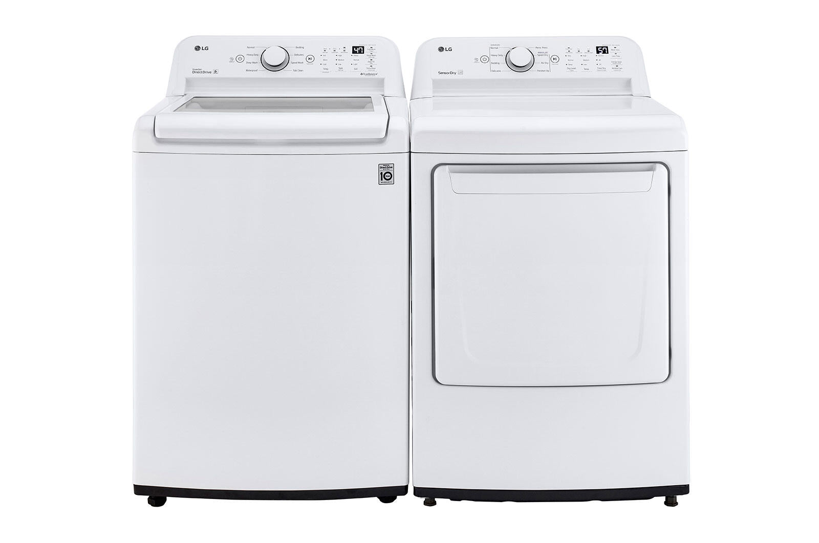 Lg WT7005CW 4.3 Cu. Ft. Mega Capacity Top Load Washer With 4-Way™ Agitator & Turbodrum™ Technology