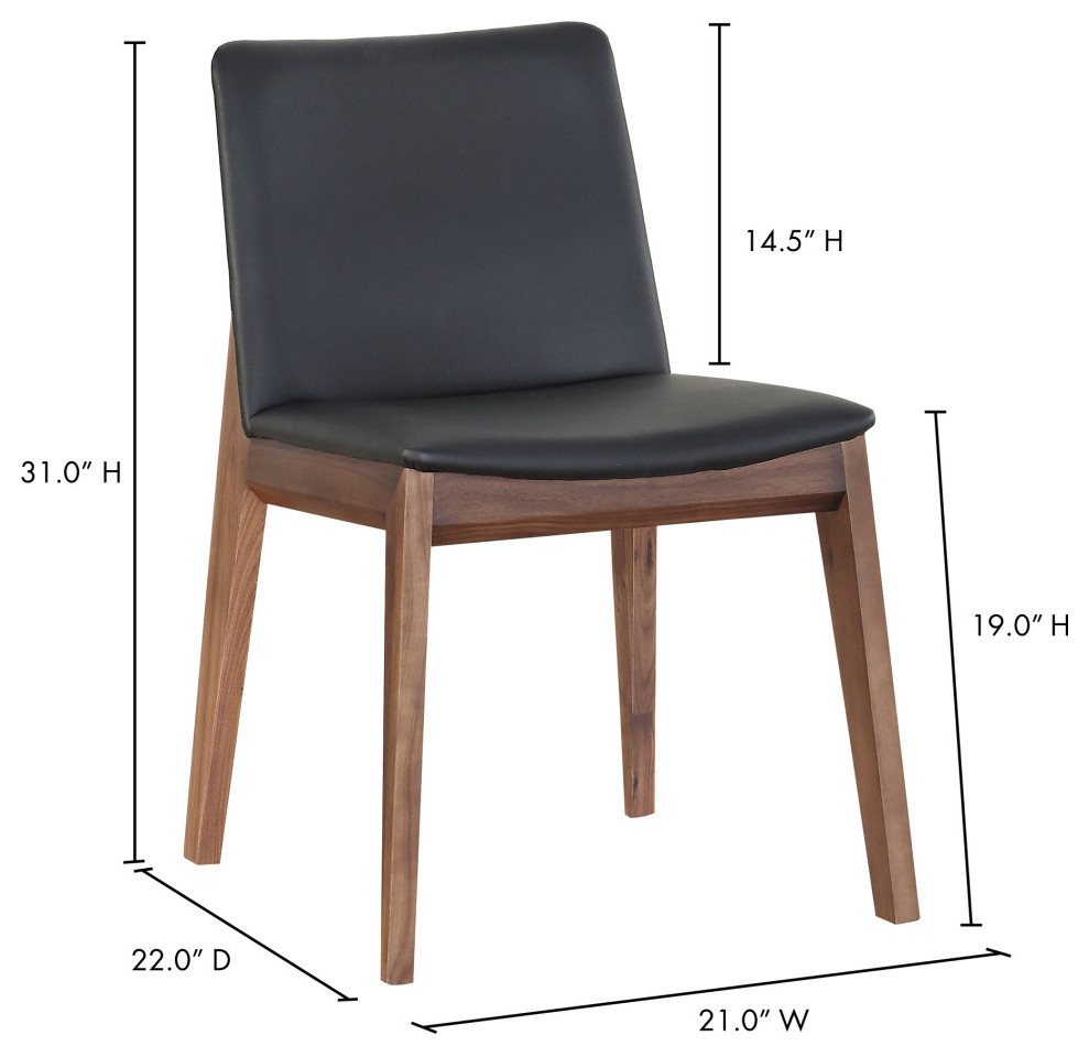 Deco Dining Chair  Set of 2   Midcentury   Dining Chairs   by Moe  x27s Home Collection  Houzz