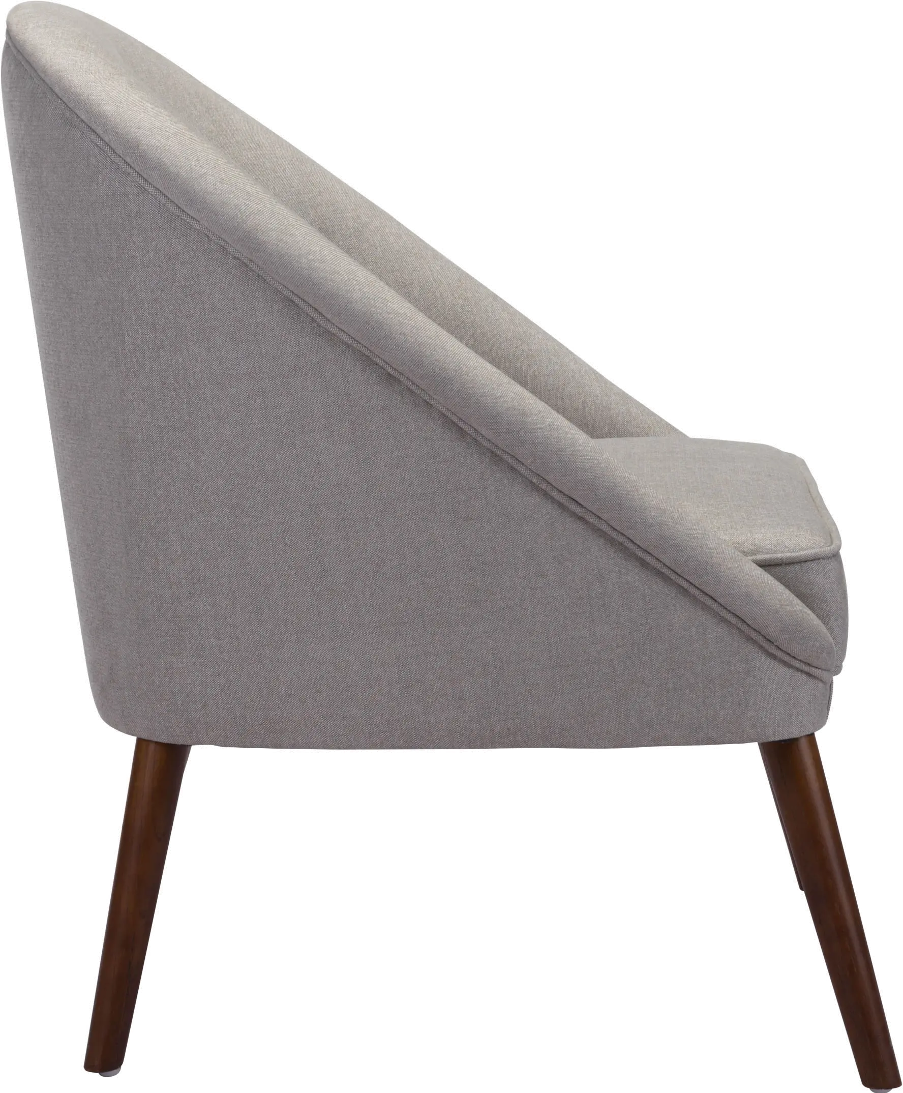 Cruise Mid Century Modern Gray Accent Chair