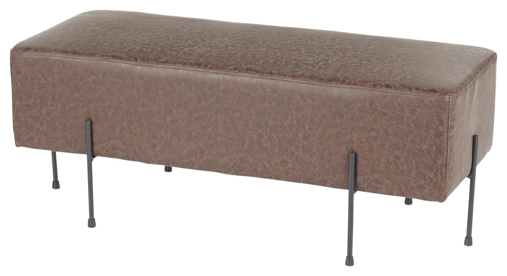 Daniella Contemporary Bench by LumiSource   Transitional   Upholstered Benches   by LumiSource  Houzz