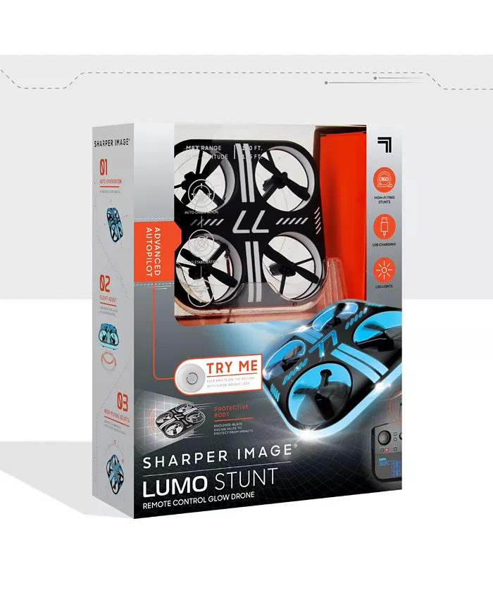 Sharper Image Lumo Stunt Remote Control Glow Drone