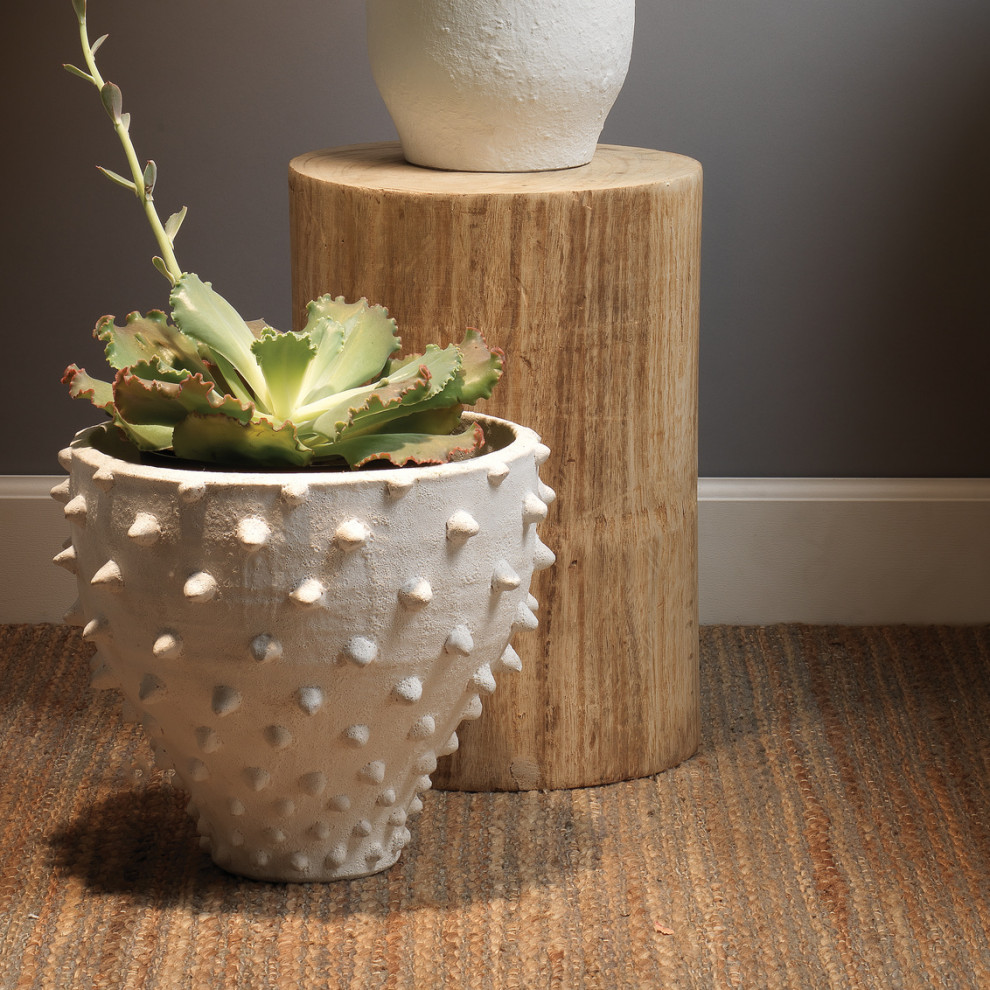 Rustic Natural Grain Wood Tree Stump Accent Table Column Raw Blond Organic Round   Rustic   Side Tables And End Tables   by My Swanky Home  Houzz