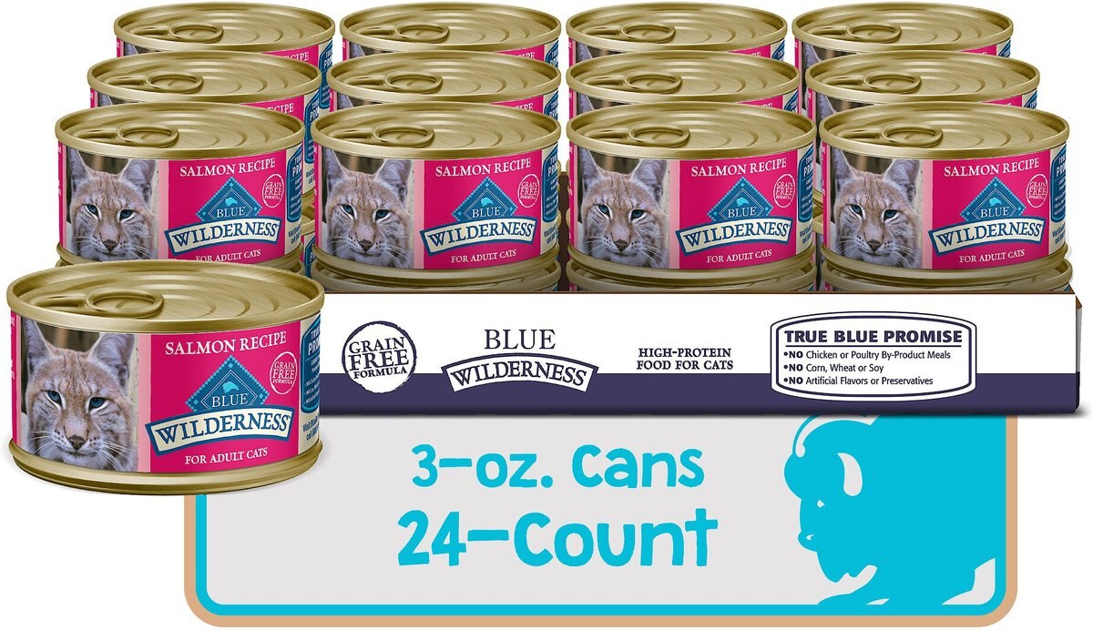 Blue Buffalo Wilderness Salmon Grain-Free Canned Cat Food