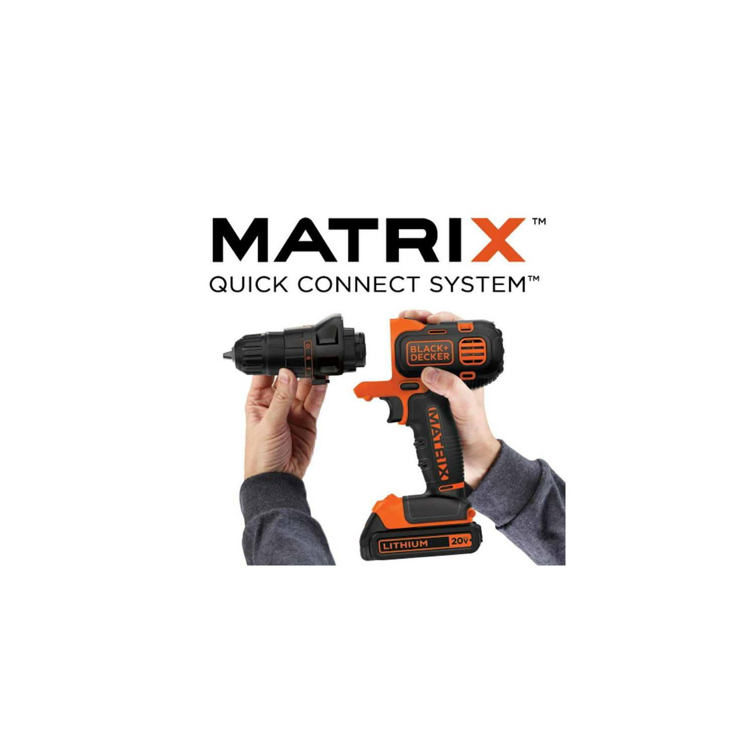 BLACK+DECKER 20V MAX Matrix Cordless Drill/Driver