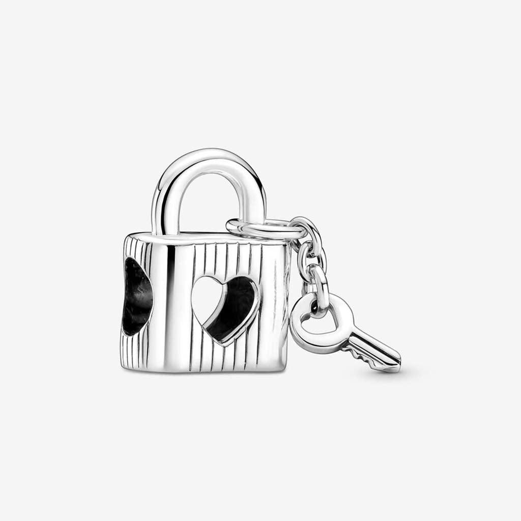 PANDORA  Padlock & Heart Key Charm