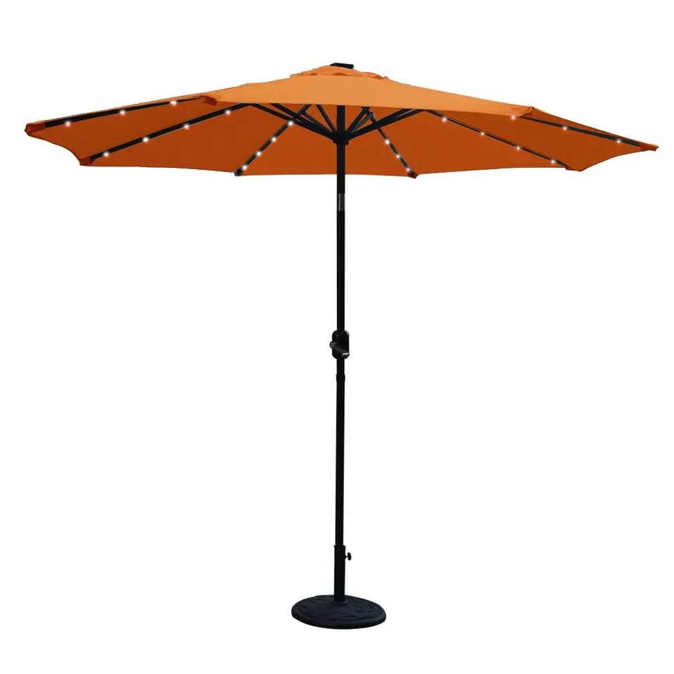 Fixed commercial patio umbrella outdoor dining table sunshade umbrella kit market patio umbrella