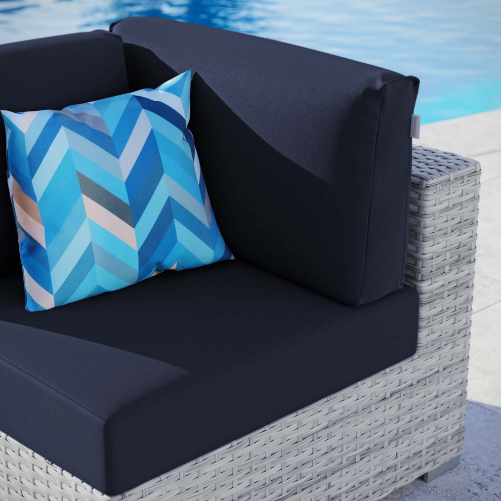 Convene Outdoor Patio Corner Chair   Tropical   Outdoor Lounge Chairs   by ShopFreely  Houzz