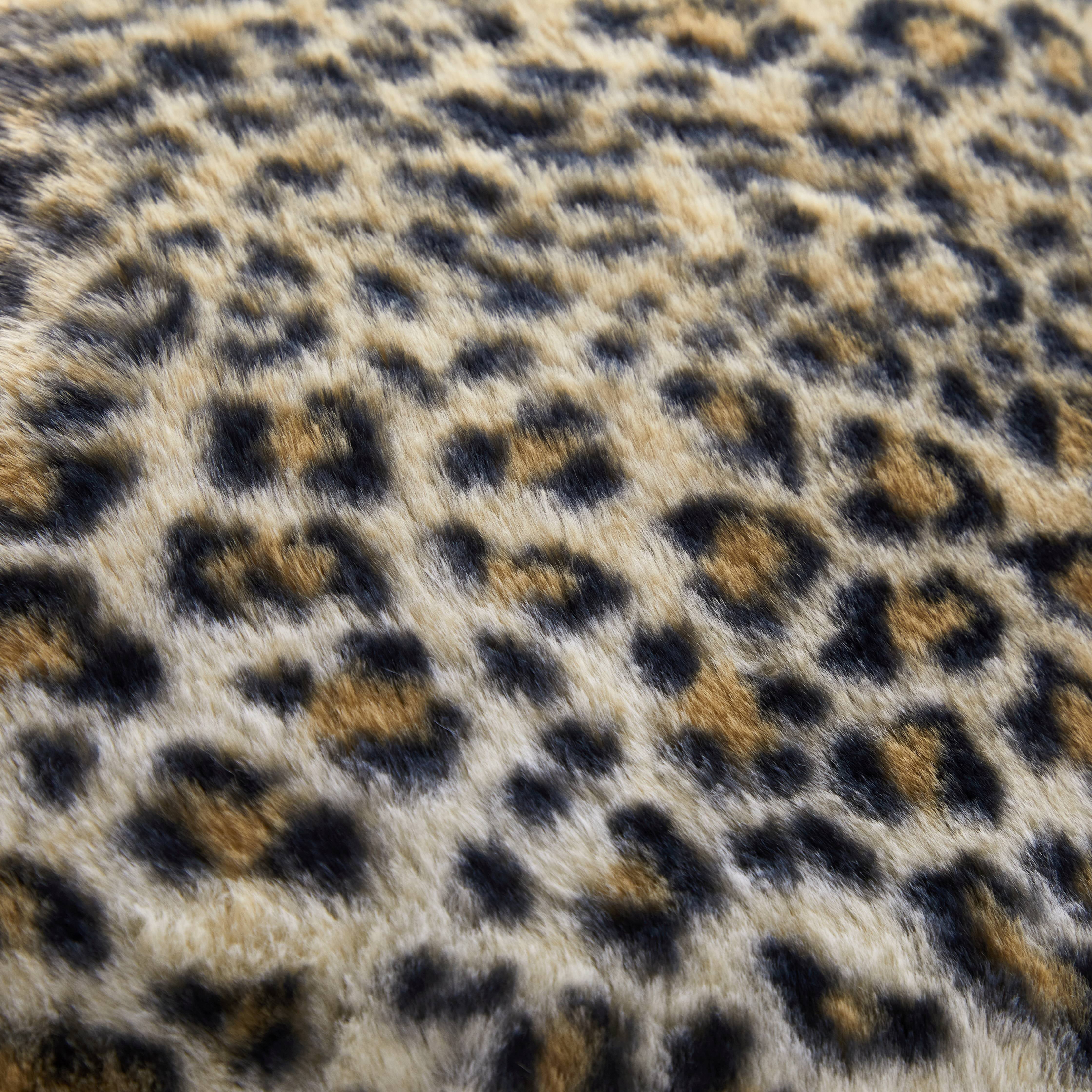 Sofia Home Leopard Print Faux Fur 20