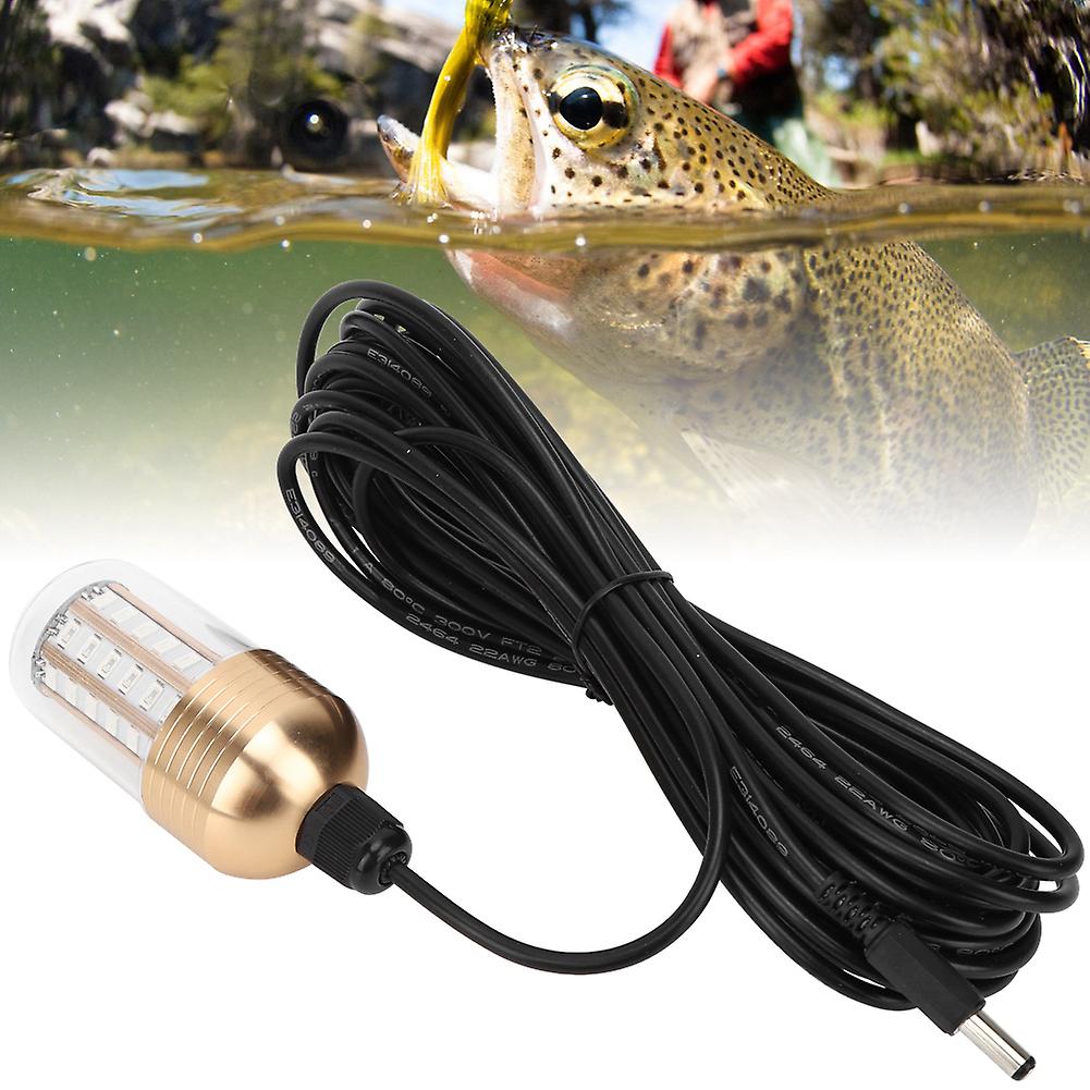 30w 12v Underwater Lighting Plastic Green Flash Led Fishing Fish Finder Attracts Lure Light30w Green Light