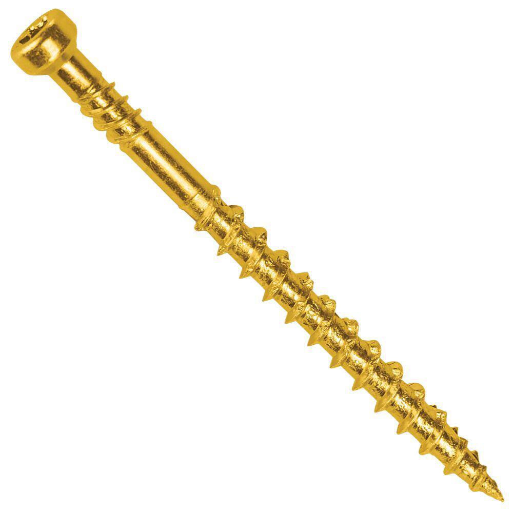 #8 in. in. x 2-14 in. Star Drive Trim Head Gold Construction Screw (1 lbs. - Pack) 214THGCS1