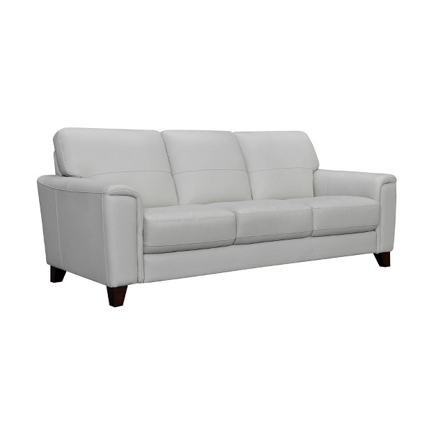 Bergen Genuine Leather Square Arm Sofa Armen Living