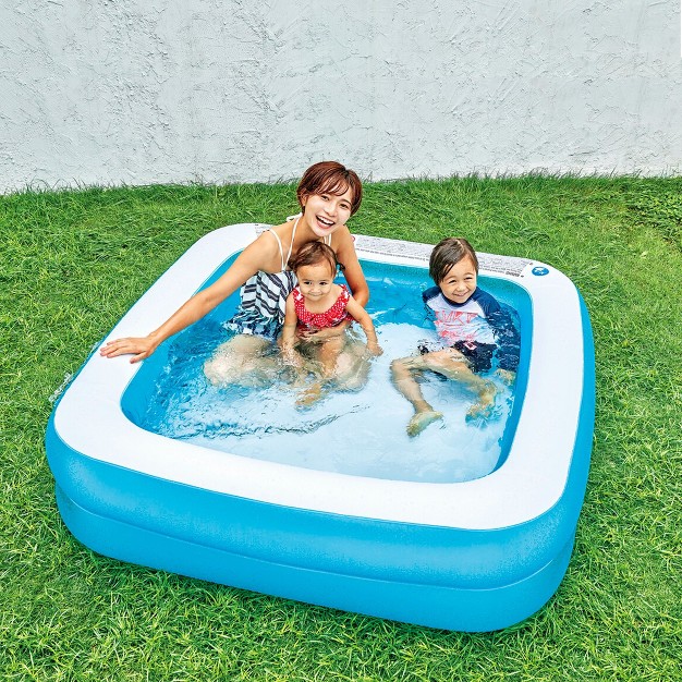 Pool Central 4 75ft Inflatable Blue And White 2 ring Swimming Pool