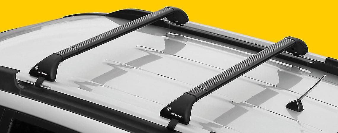 Telescopic Steel Roof Bars for Seat ALHAMBRA 2010-2018 with Raised Roof Rails