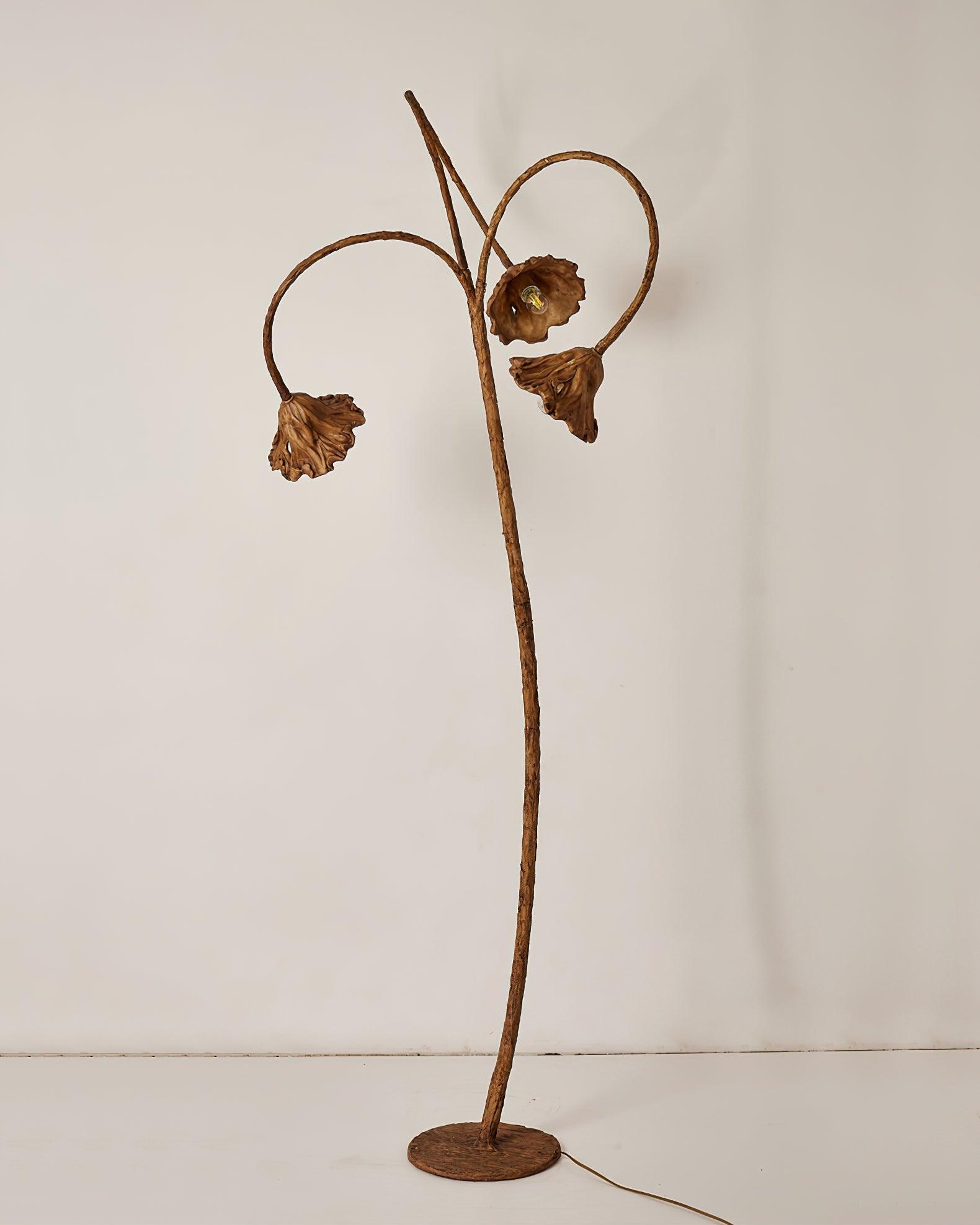 Artistic Lotus Leaf Floor Lamp