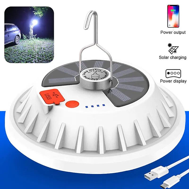 60/120Led solar camping light remote tent lamp