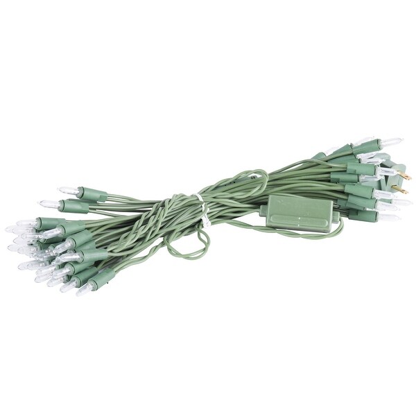 Vickerman 50 Light Multicolor DuraLit Mini Lights，Green Wire