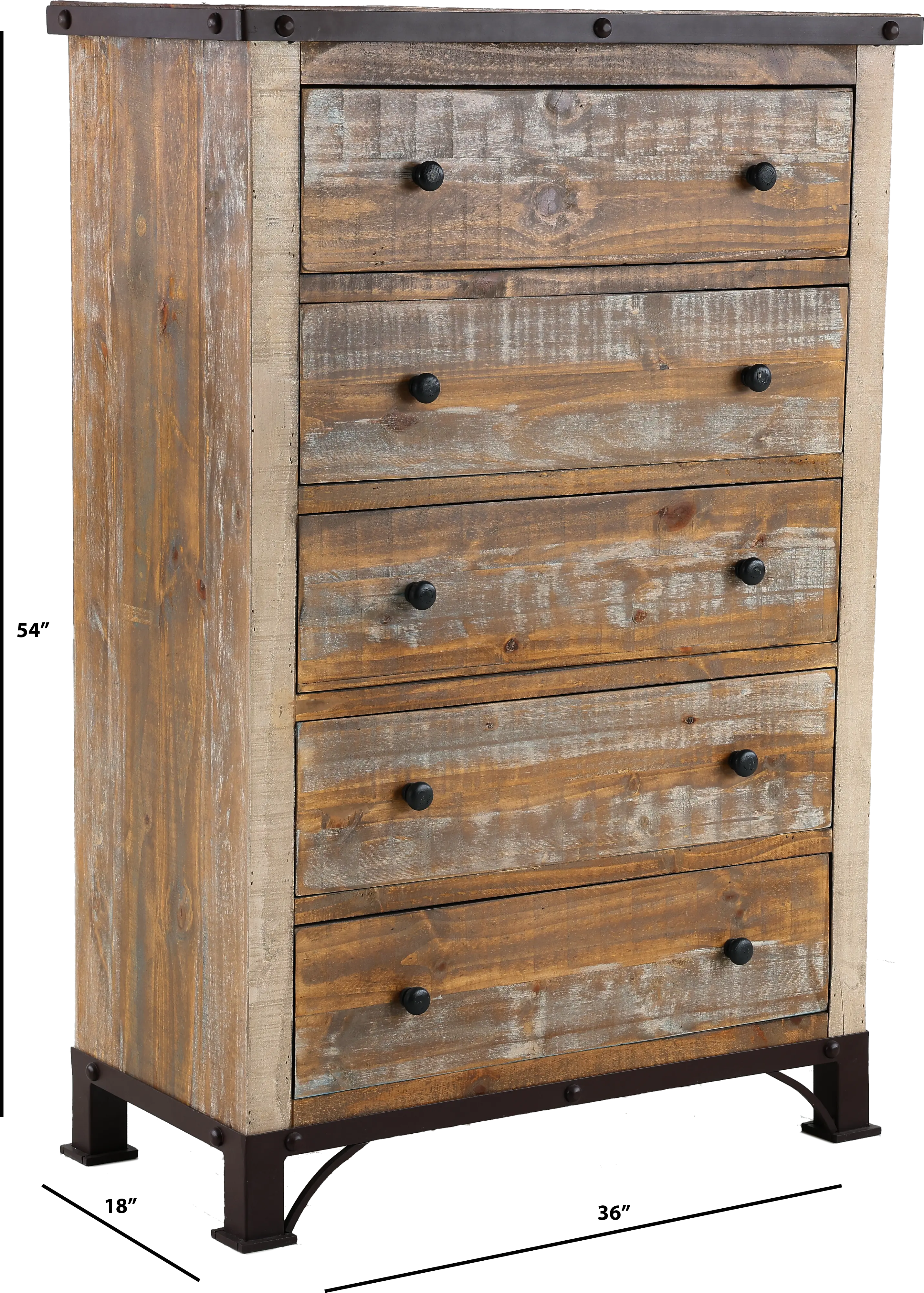 Antique Pine Chest of Drawers