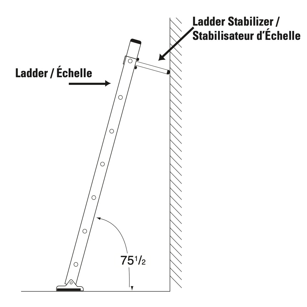 Louisville Ladder Stabilizer for Extension Ladders, LP-2200-00