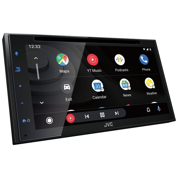 Jvc Kw v660bt 6 8 in Double din In dash Dvd Receiver With Bluetooth Apple Carplay Android Auto And Siriusxm Ready