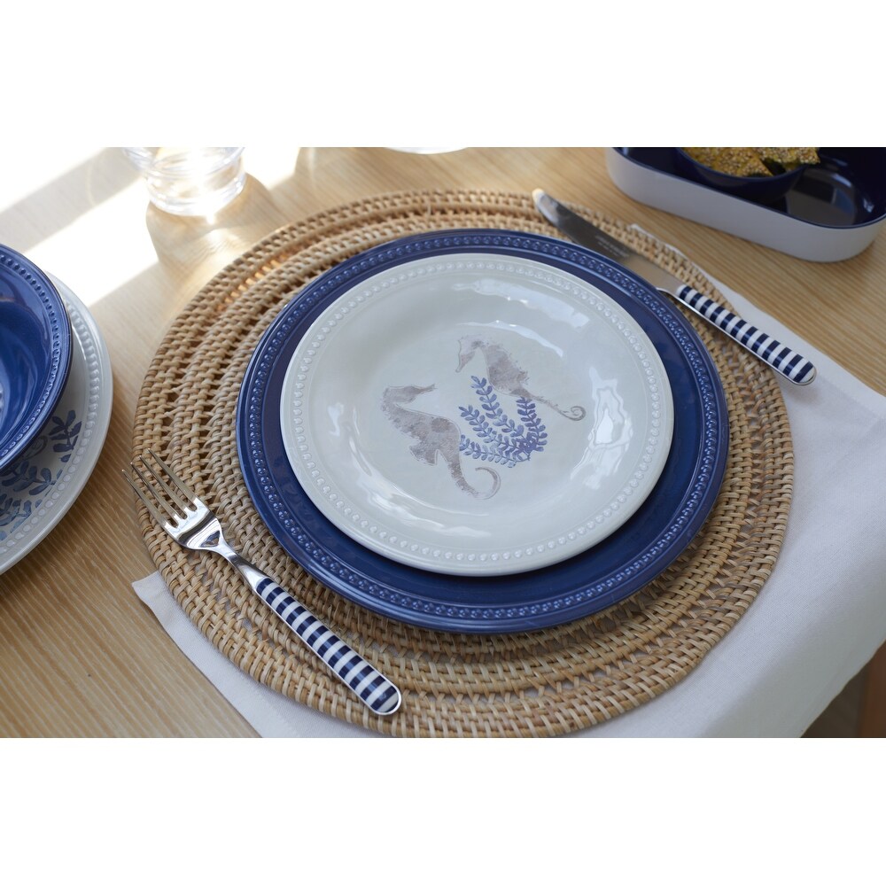 Blue Melamine Harmony Collection   Set of 6