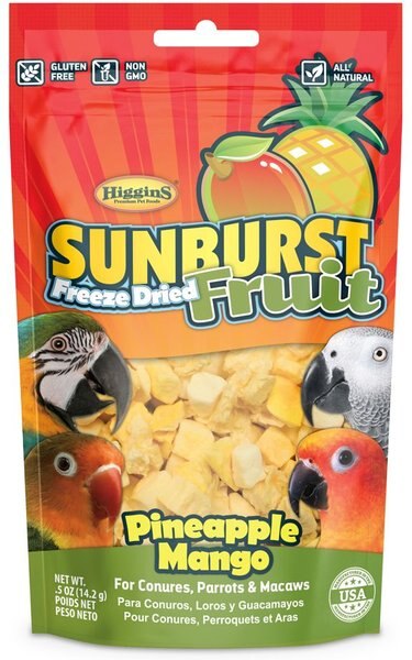 Higgins Sunburst Pineapple Mango Freeze Fruits for Birds