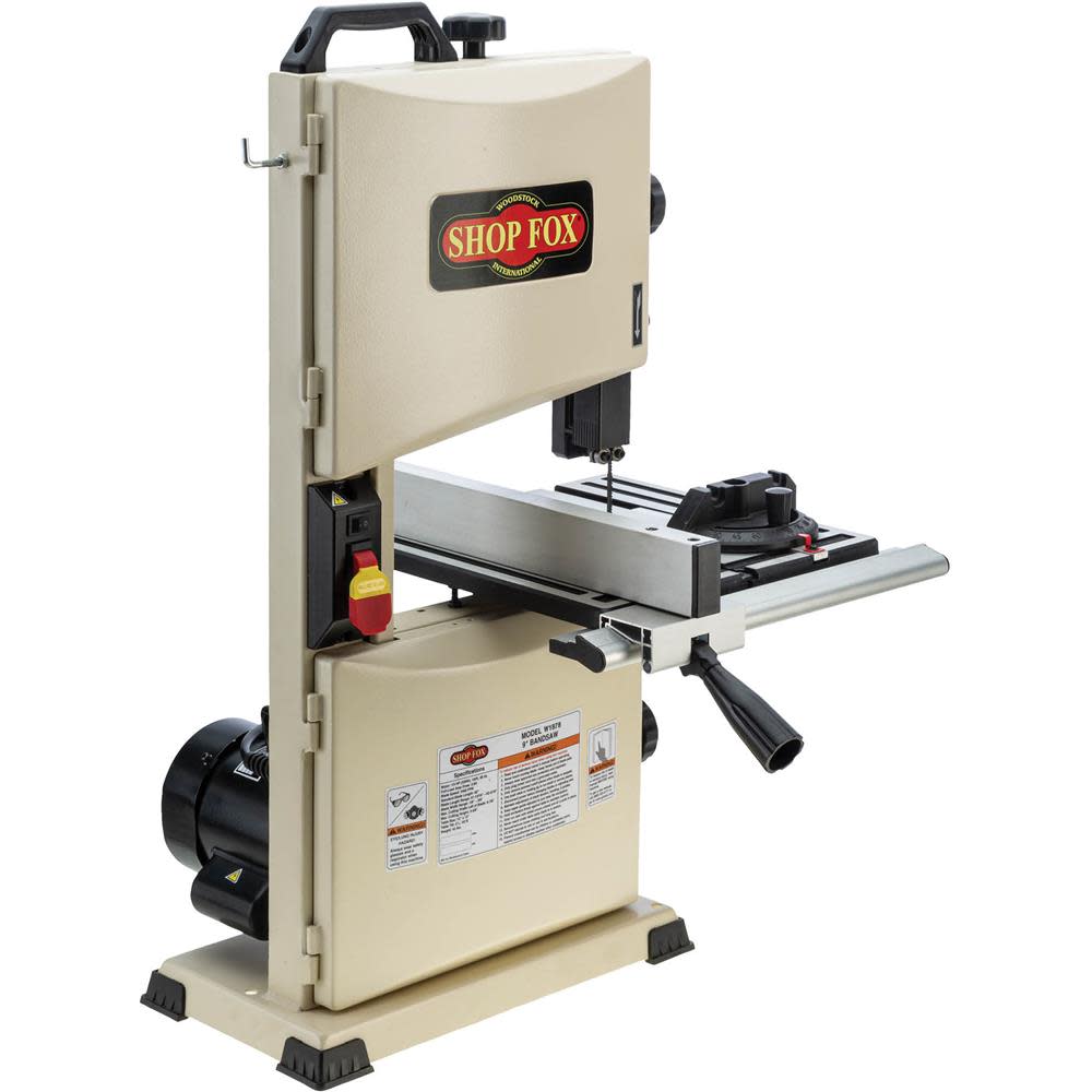 Shop Fox Benchtop Bandsaw 1/3HP 120V 1 Phase 2.8A 9 ;