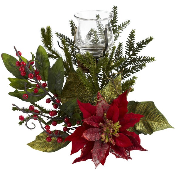 Poinsettia Candleabrum