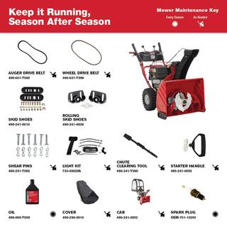 Troy-Bilt Vortex 26 in. 357 cc 3-Stage Self Propelled Gas Snow Blower with Electric Start Trigger Steering and Heated Grips Vortex 2610