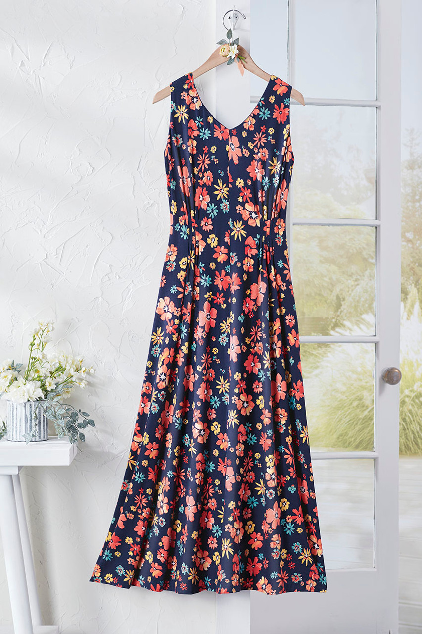 Petal Parade Knit Maxi Dress