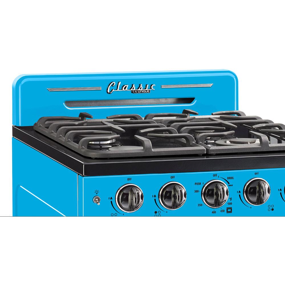 Unique Appliances 24-inch Freestanding Gas Range with Convection Technology UGP-24CR RB