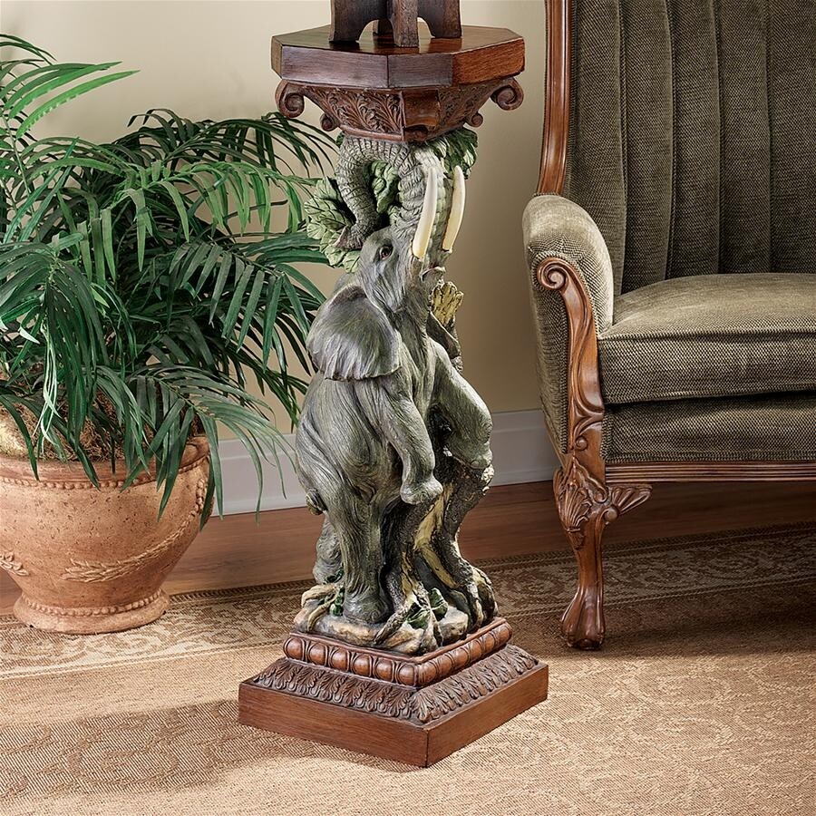 Design Toscano The Elephant's Triumph Sculptural Pedestal