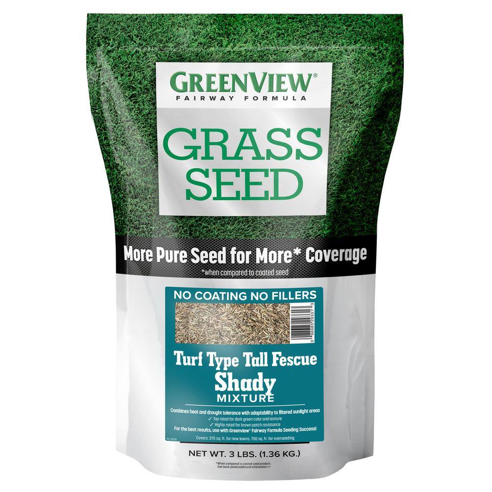 GreenView 3 lbs. Fairway Formula Grass Seed Turf Type Tall Fescue Shady Mixture 2829349