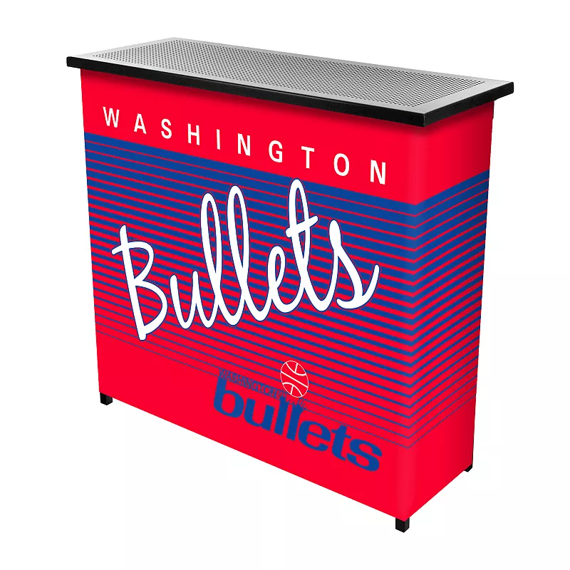 Washington Bullets Hardwood Classics 2-Shelf Portable Bar with Case