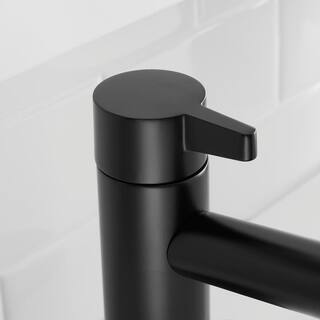 Glacier Bay Modern Single Hole Touchless Single-Handle Bathroom Faucet in Matte Black HD67688W-6010H