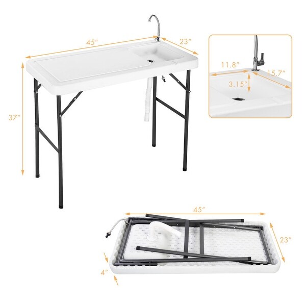 Folding Portable Fish Hunting Cleaning Cutting Table