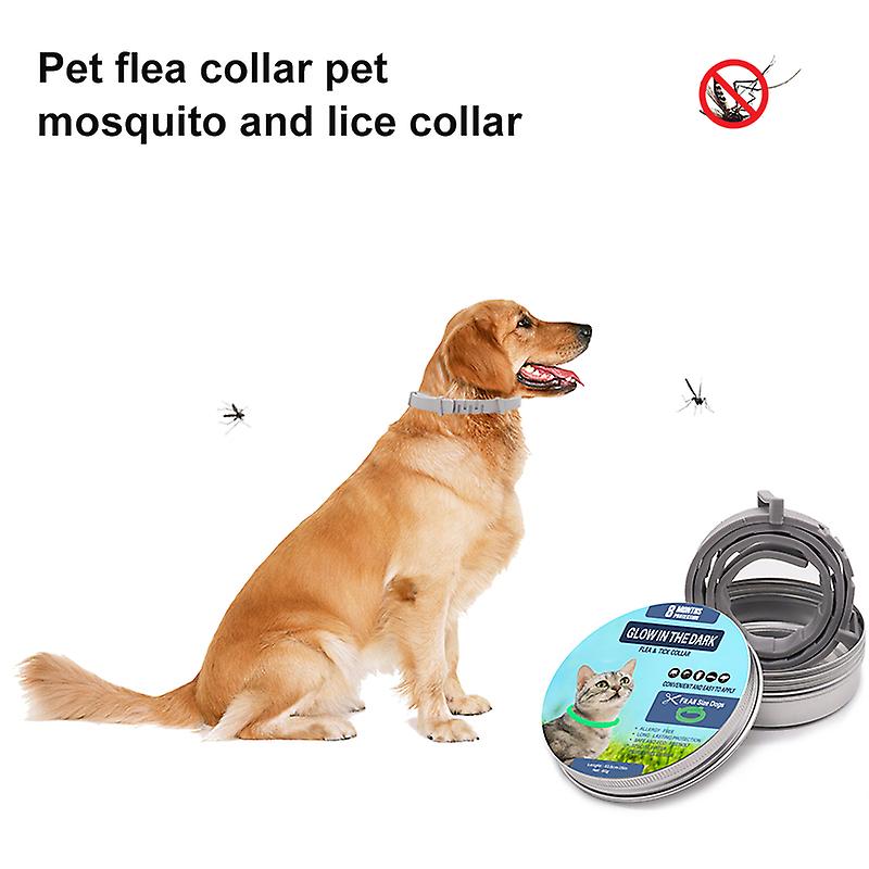 Pet Deworming Flea Collar Retractable Necklace Anti Flea And Tick Big Dog Puppy