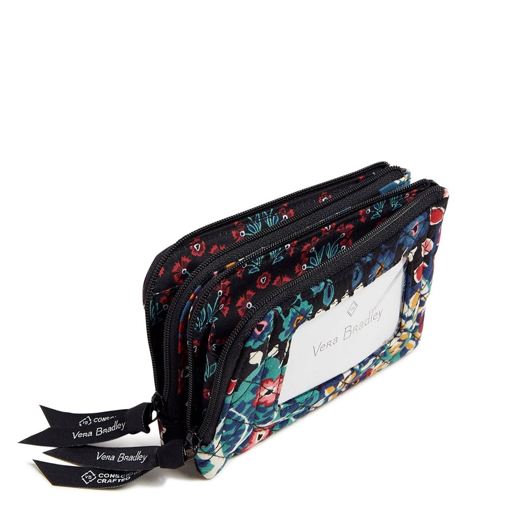 Vera Bradley  RFID Deluxe Zip ID Case in Enchantment