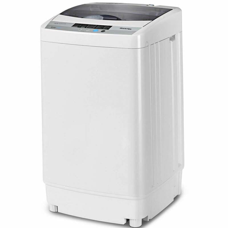 9.92 LBS Portable Washing Machine Built-in Drain Pump, Top Load All In One Washer Dryer Combo for RV Dorm