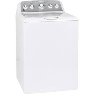 GE 4.6 cu. ft. High-Efficiency White Top Load Washing Machine with Sanitize with Oxi ENERGY STAR GTW540ASPWS