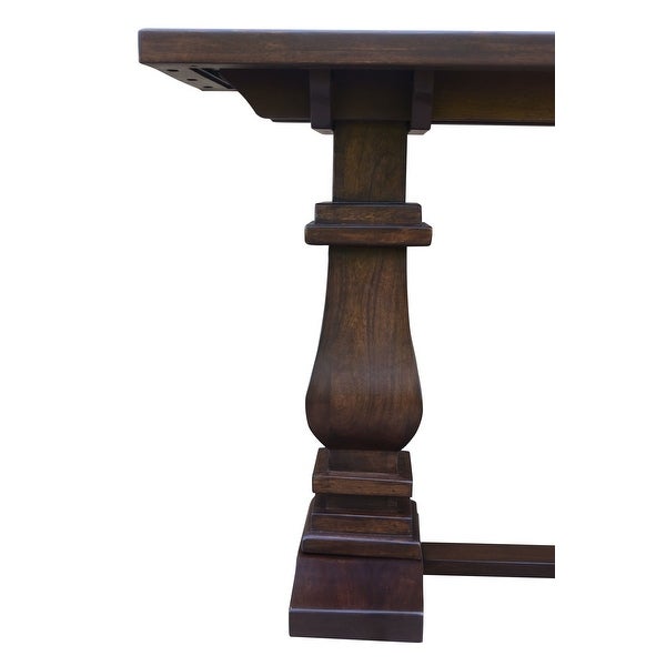 Charleston 63-inch Double Pedestal Mango Wood Console Table