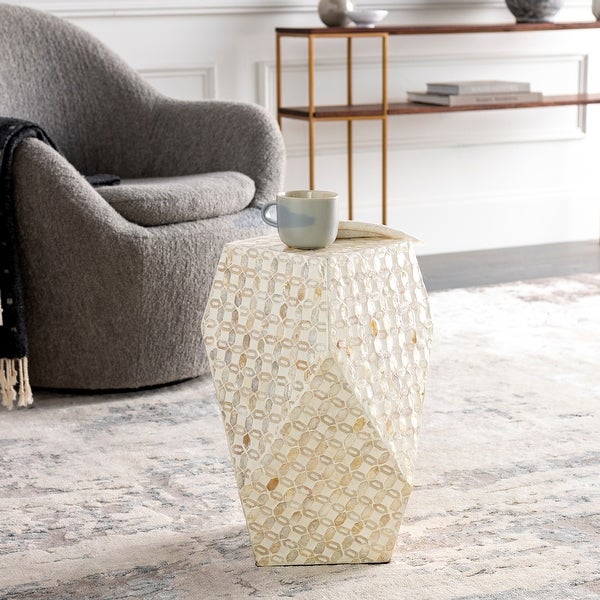 Artistic Weavers Huong Modern Abstract Shell End Table - 19