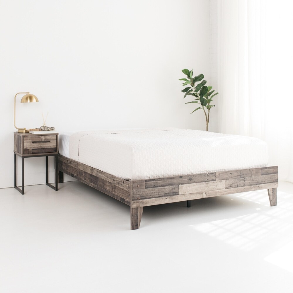 Signature Design by Ashley Neilsville Weathered Woodgrain Platform Bed