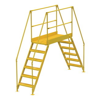 Vestil COL 6 56 44 cross over ladder 6 step 58 h 5...